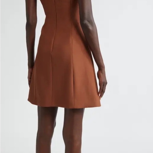 Oscar de la renta Elegant Brown Sleeveless Dress - Picture 3 of 5